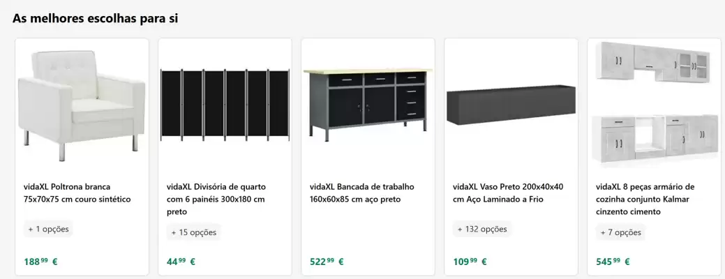 Folheto VidaXL (válido até 6-11)