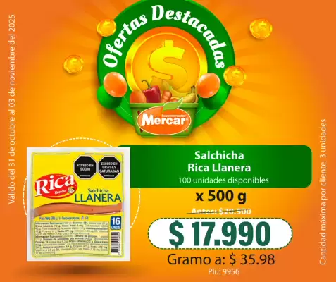 Catálogo Mercar (válido hasta 3-11)