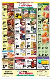 Bert's Red Apple weekly ad week 44 Page 1