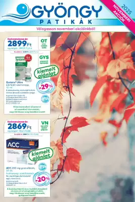 Gyöngy Patikák akciós újság (érvényes eddig: 30-11)