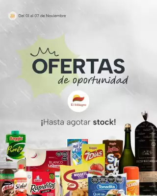 Catálogo El Milagro Mayorista (válido hasta 7-11)