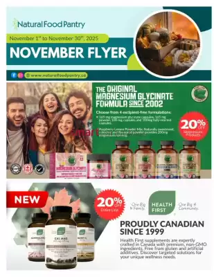 Natural Food Pantry flyer (valid until 30-11)