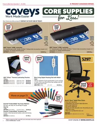 Covey Basics flyer (valid until 30-11)