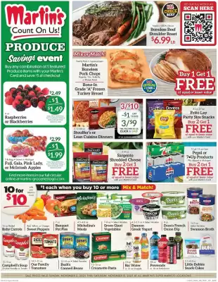 Martin's Super Markets weekly ad (valid until 8-11)