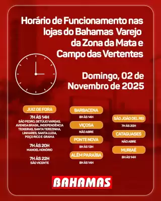 Catálogo Bahamas Supermercados (válido até 2-11)