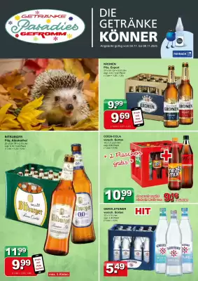Getränkeparadies Gefromm Prospekt (gültig bis 8-11)