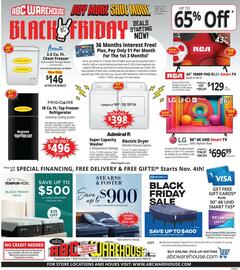 ABC Warehouse weekly ad week 45 Page 1