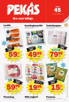 Pekås reklamblad (giltig till och med 9-11)