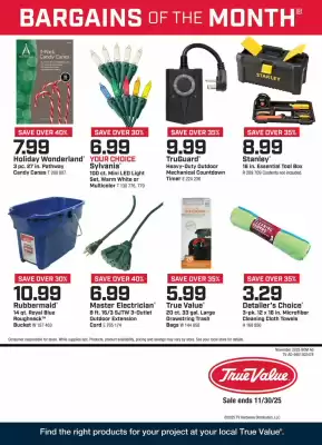 True Value weekly ad (valid until 30-11)