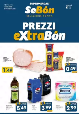 Volantino SeBón Supermercati (valido fino al 12-11)