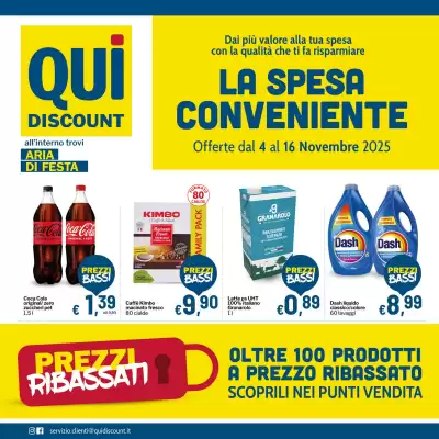 Volantino Qui Discount (valido fino al 16-11)