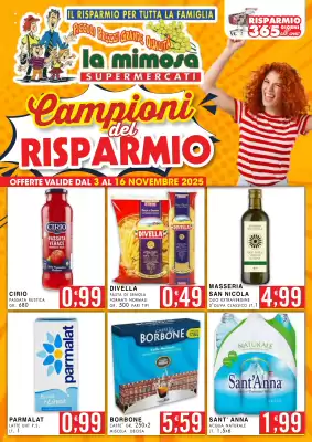 Volantino La Mimosa Supermercati (valido fino al 16-11)