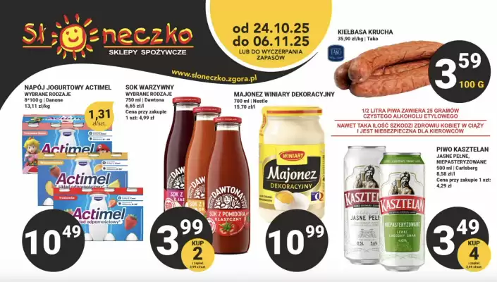 Słoneczko gazetka (ważność do 6-11)