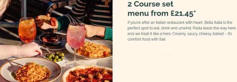 Bella Italia leaflet Page 1