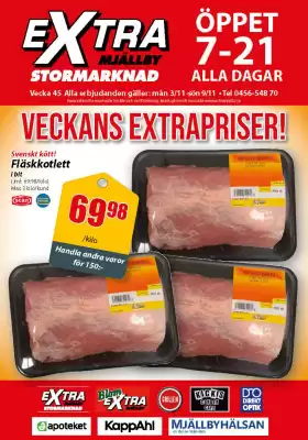Extra Mjällby Stormarknad reklamblad