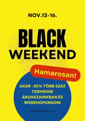 Praktiker akciós újság (érvényes eddig: 13-11)
