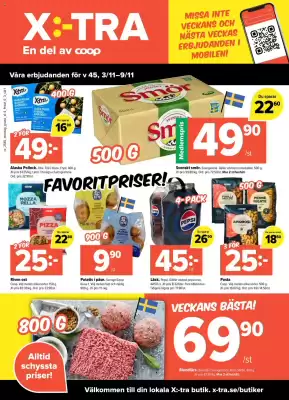 Coop Extra reklamblad (giltig till och med 9-11)