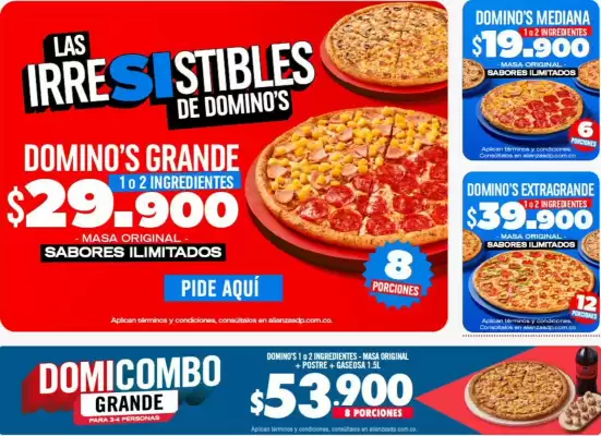 Catálogo Domino's Pizza (válido hasta 30-11)