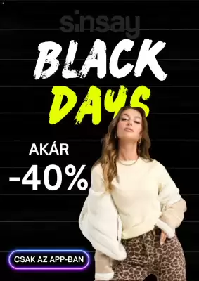 Sinsay akciós újság (érvényes eddig: 30-11)