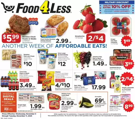 Food 4 Less weekly ad (valid until 11-11)
