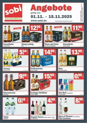 Sobi Getränkemarkt Prospekt (gültig bis 15-11)