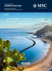 Folheto MSC Cruzeiros Página 1