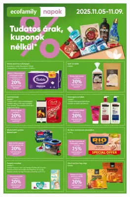 EcoFamily akciós újság (érvényes eddig: 9-11)