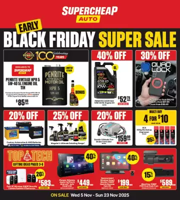 SuperCheap Auto catalogue (valid until 23-11)