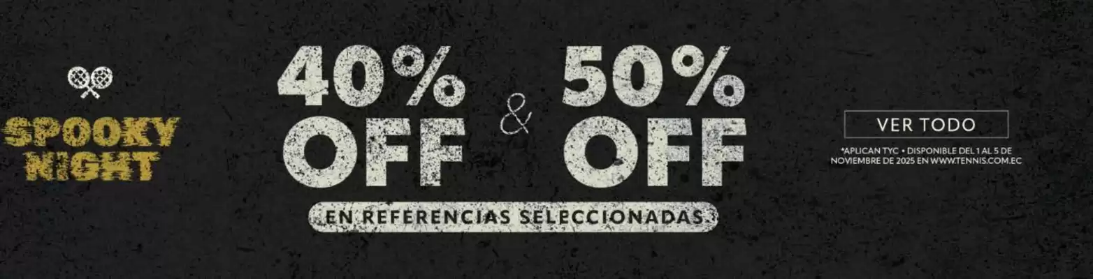 Catálogo Tennis (válido hasta 5-11)