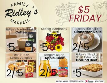 Ridley's Family Markets weekly ad week 45 Page 1