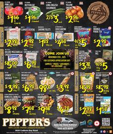 Pepper's Foods flyer week 45 Page 1