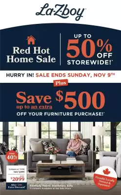La Z Boy flyer (valid until 9-11)