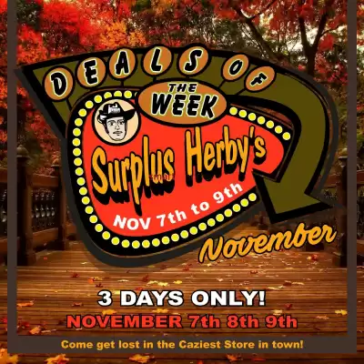 Surplus Herby's flyer (valid until 9-11)