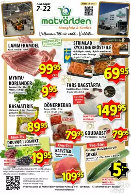 Matvärlden Tensta reklamblad (giltig till och med 9-11)