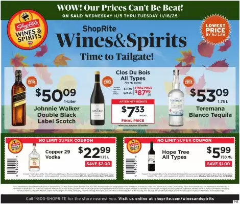 ShopRite flyer (valid until 18-11)