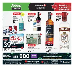 Sobeys Liquor flyer week 45 Page 1