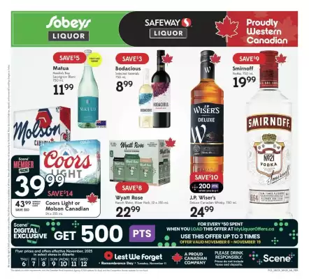 Sobeys Liquor flyer (valid until 13-11)