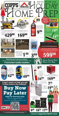 Copp's Buildall flyer (valid until 12-11)