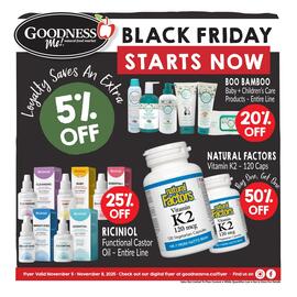 Goodness Me flyer week 45 Page 1