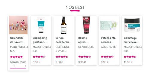 Catalogue Mademoiselle Bio page 1