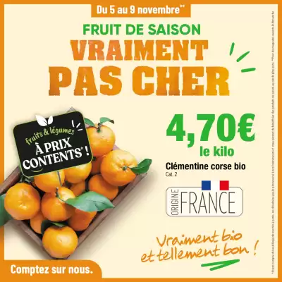 Catalogue Les Comptoirs de la Bio (valable jusqu'au 9-11)