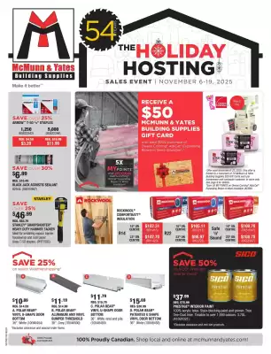McMunn & Yates Building Supplies flyer (valid until 19-11)