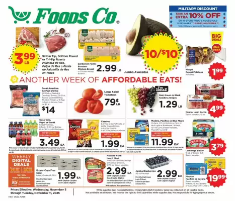 Foods Co weekly ad (valid until 11-11)