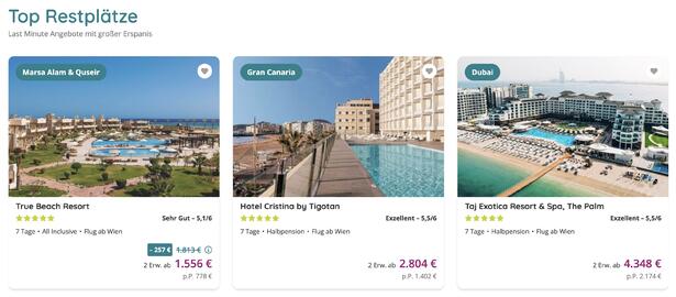 Restplatzbörse Flugblatt woche 45 Seite 1