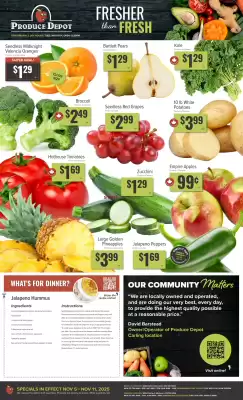Produce Depot flyer (valid until 12-11)