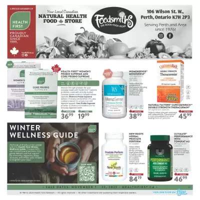 Foodsmiths flyer (valid until 12-11)