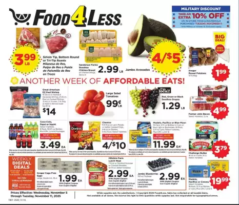Food 4 Less weekly ad (valid until 11-11)