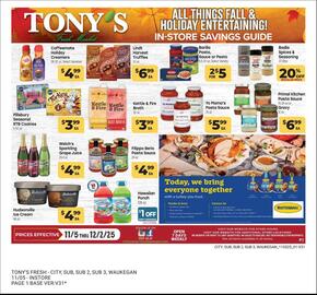 Tony’s Fresh Market weekly ad Page 1