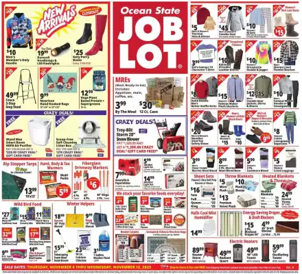 Ocean State Job Lot flyer (valid until 12-11)