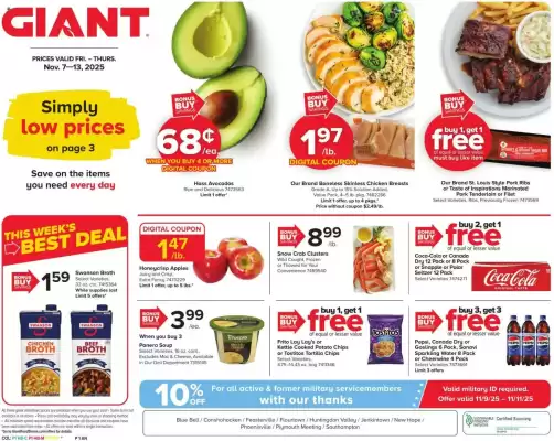 GIANT weekly ad (valid until 13-11)